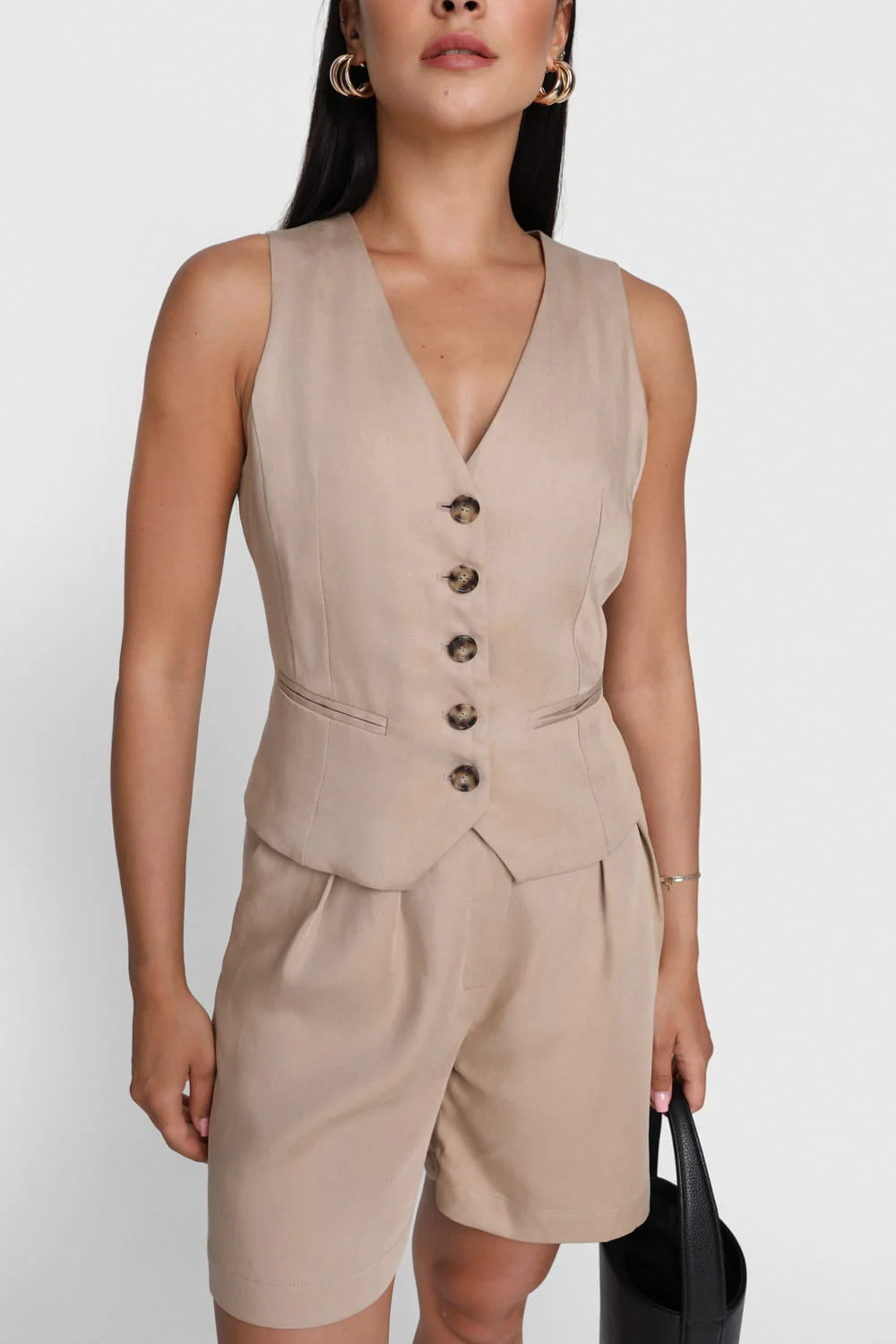Spodenki Miss Preppy Beige - Image 5