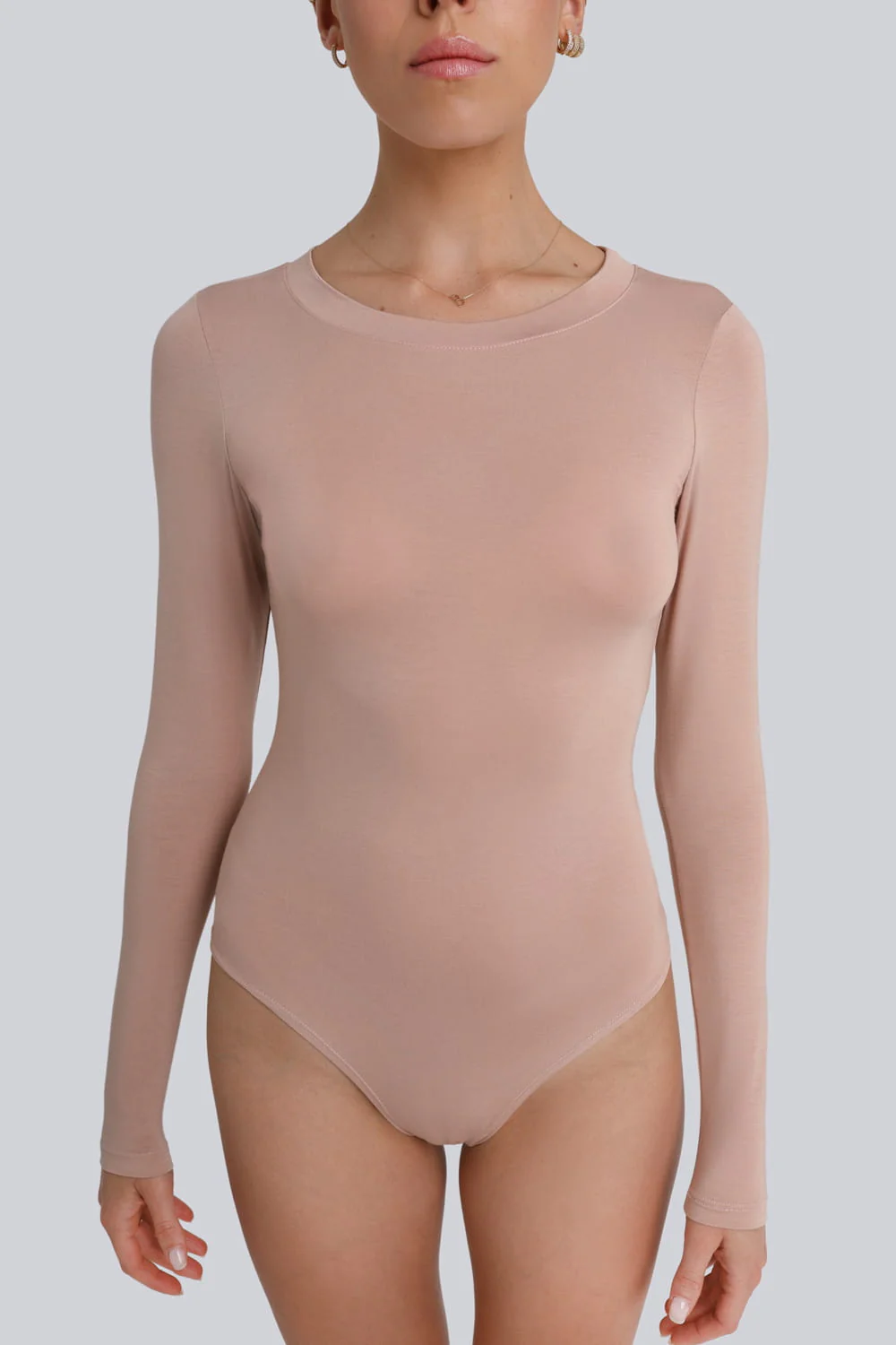Body Miss Invisible Longsleeve C-neck Cappuccino - Image 4