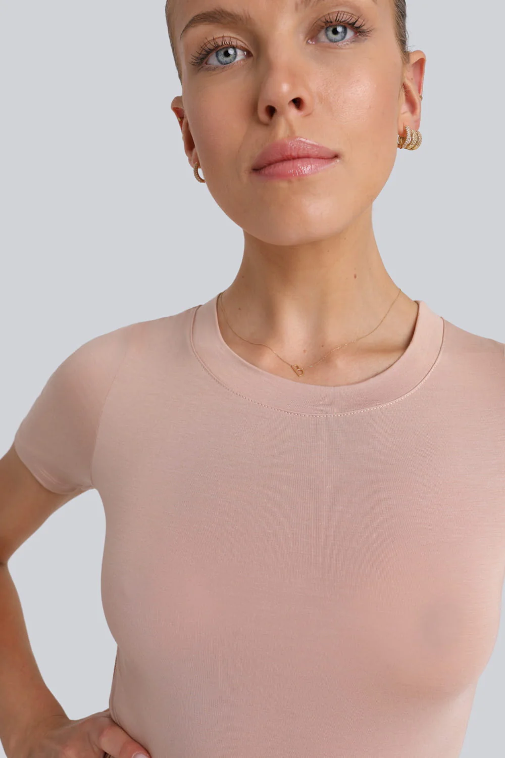 Body Miss Invisible Shortsleeve C-neck Cappuccino - Image 6