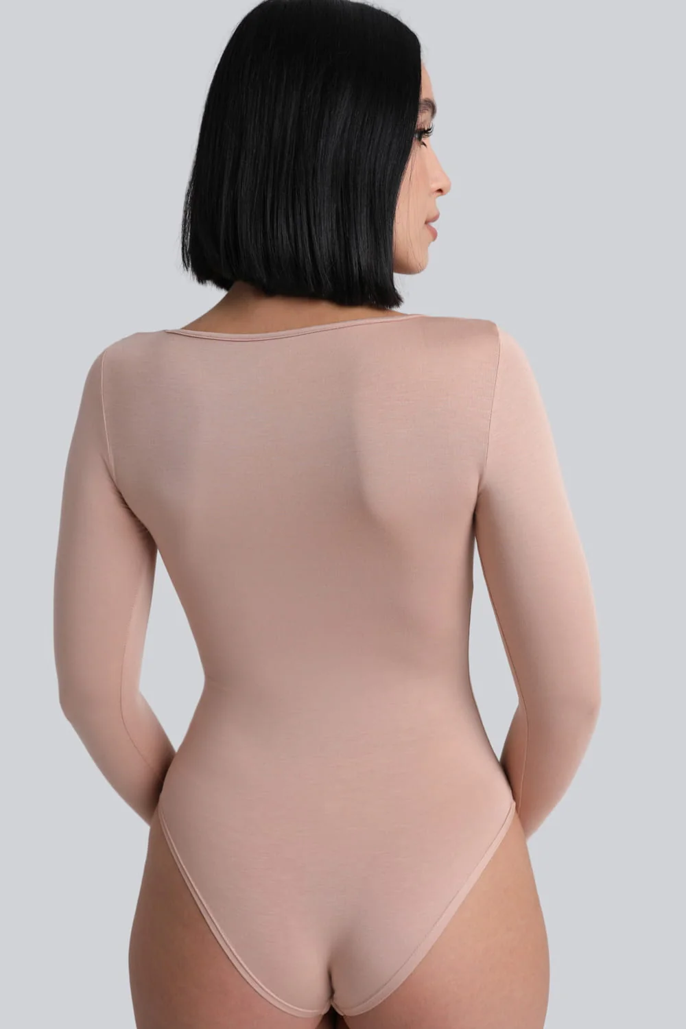 Body Miss Invisible Longsleeve U-neck Cappuccino - Image 4