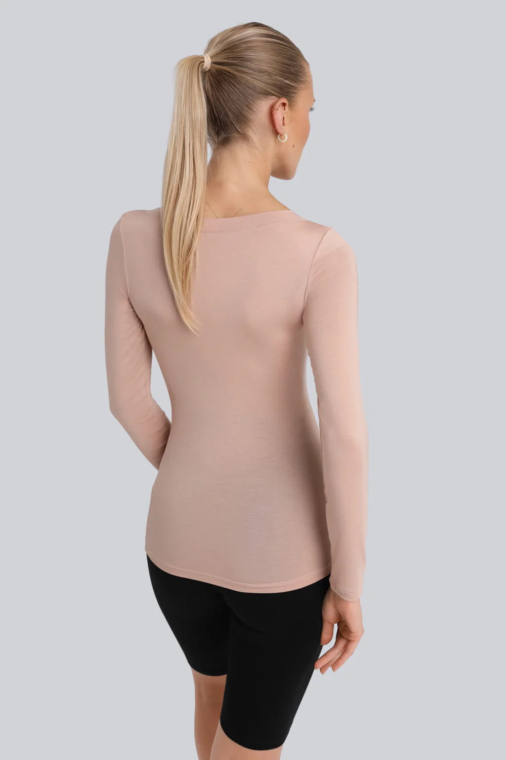 Longsleeve Miss invisible V-neck Cappuccino - Image 4