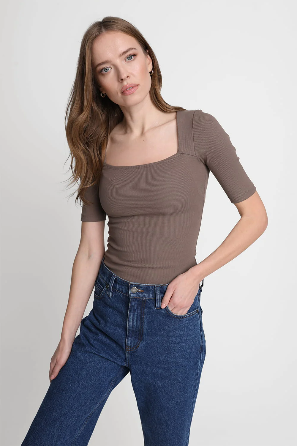 T-shirt Miss Caro Mokka - Image 3