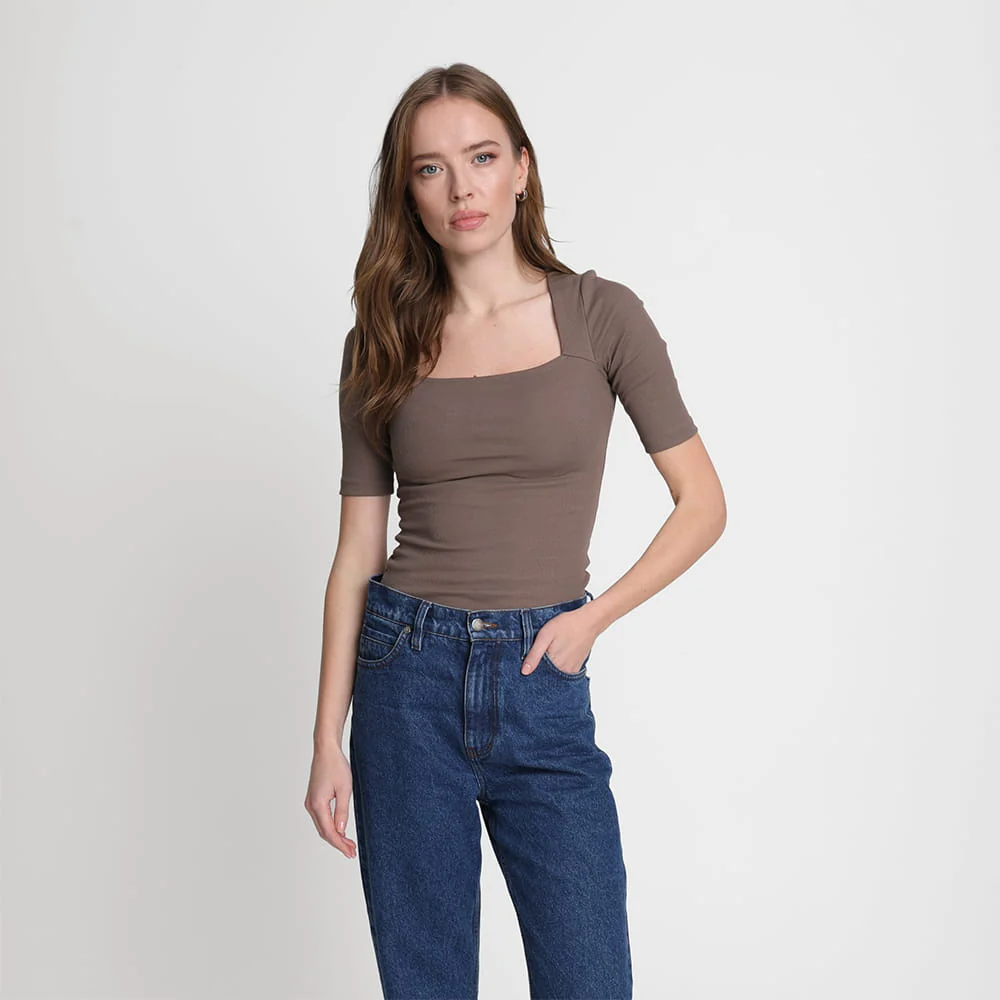 T-shirt Miss Caro Mokka - Image 7