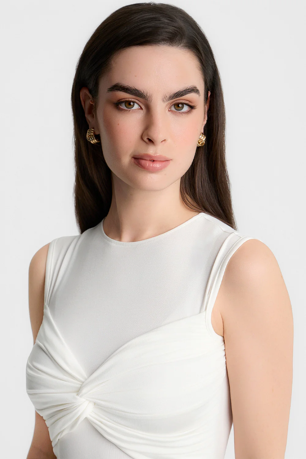 Top Miss Draped Off White - Image 3