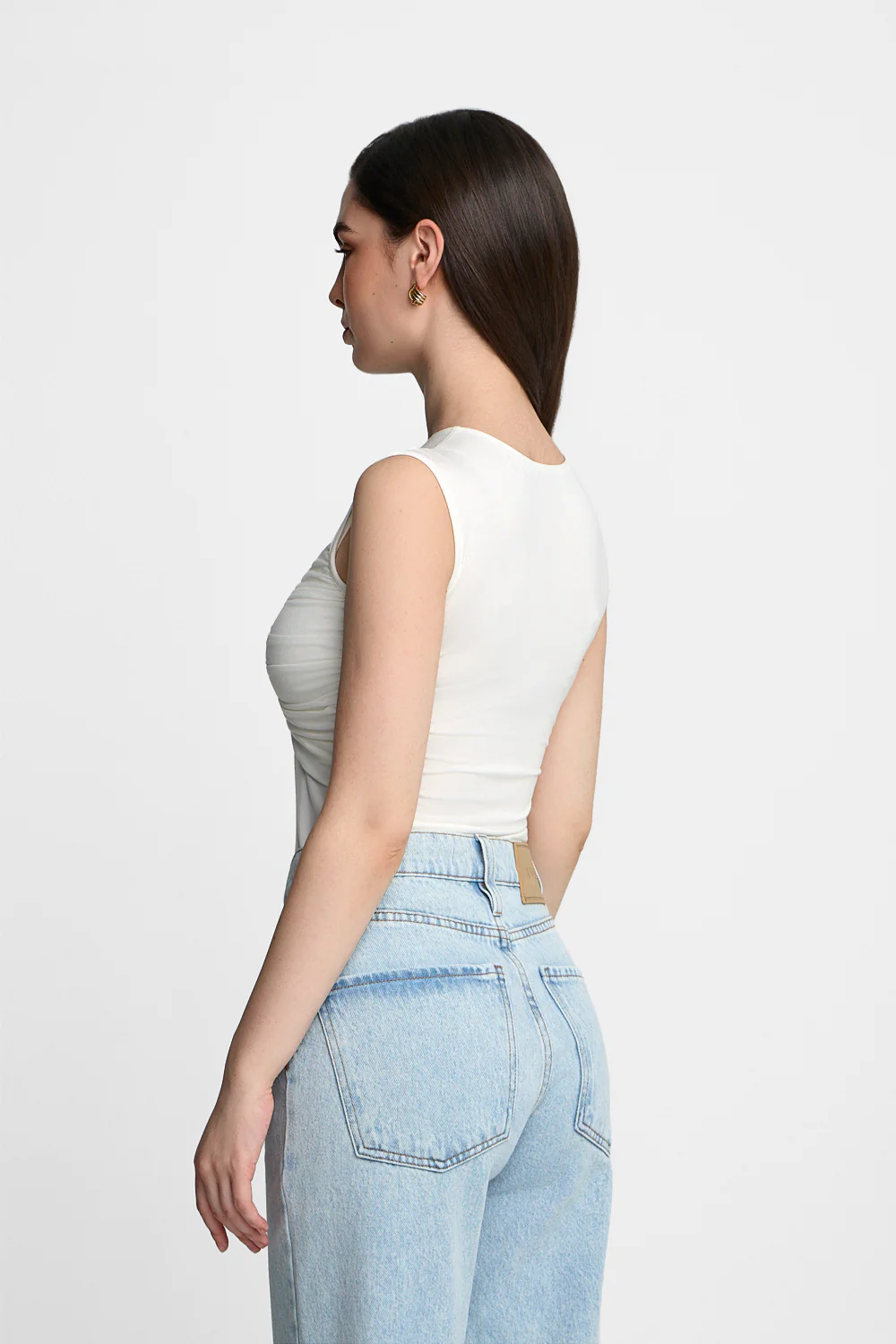 Top Miss Draped Off White - Image 5