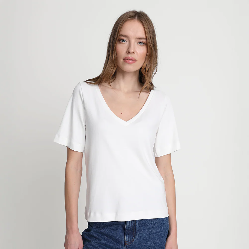 T-shirt Miss Relaxed Off White - Image 7