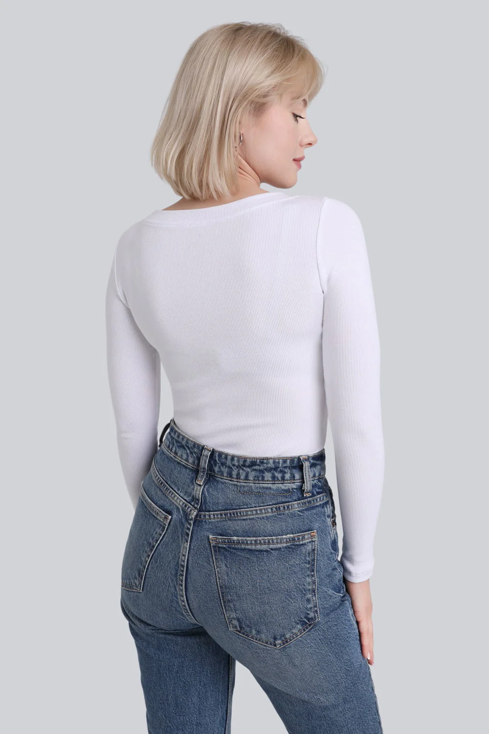 Longsleeve Miss Womanly White - Image 8