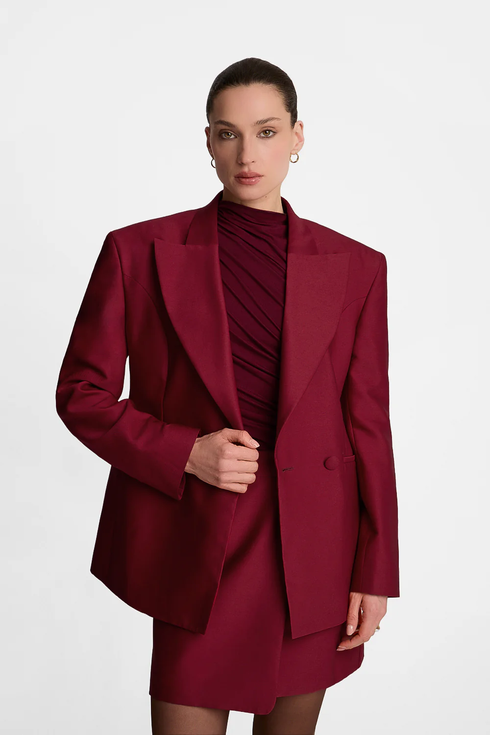 Marynarka Miss Carmen Burgundy - Image 4