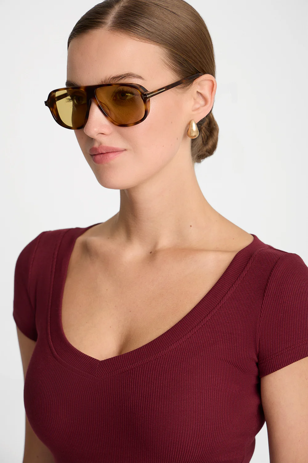 T-shirt Miss Womanly Burgundy - Image 4