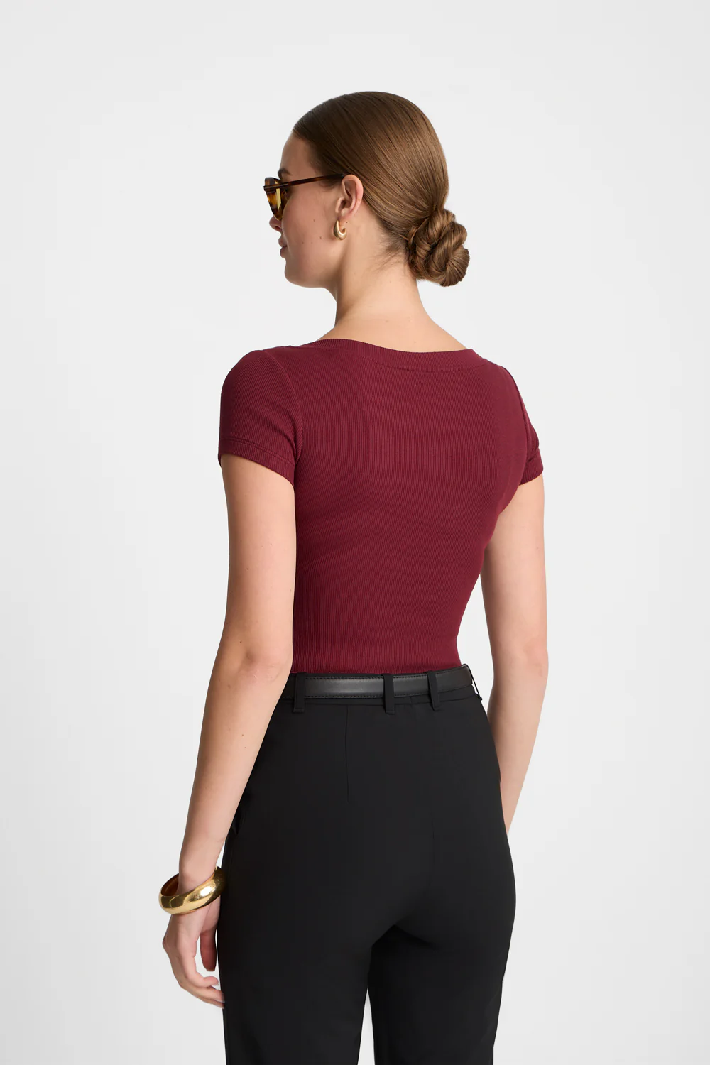 T-shirt Miss Womanly Burgundy - Image 6