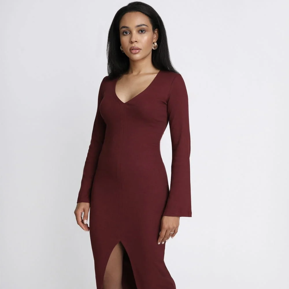 Sukienka Miss Contour Burgundy - Image 6