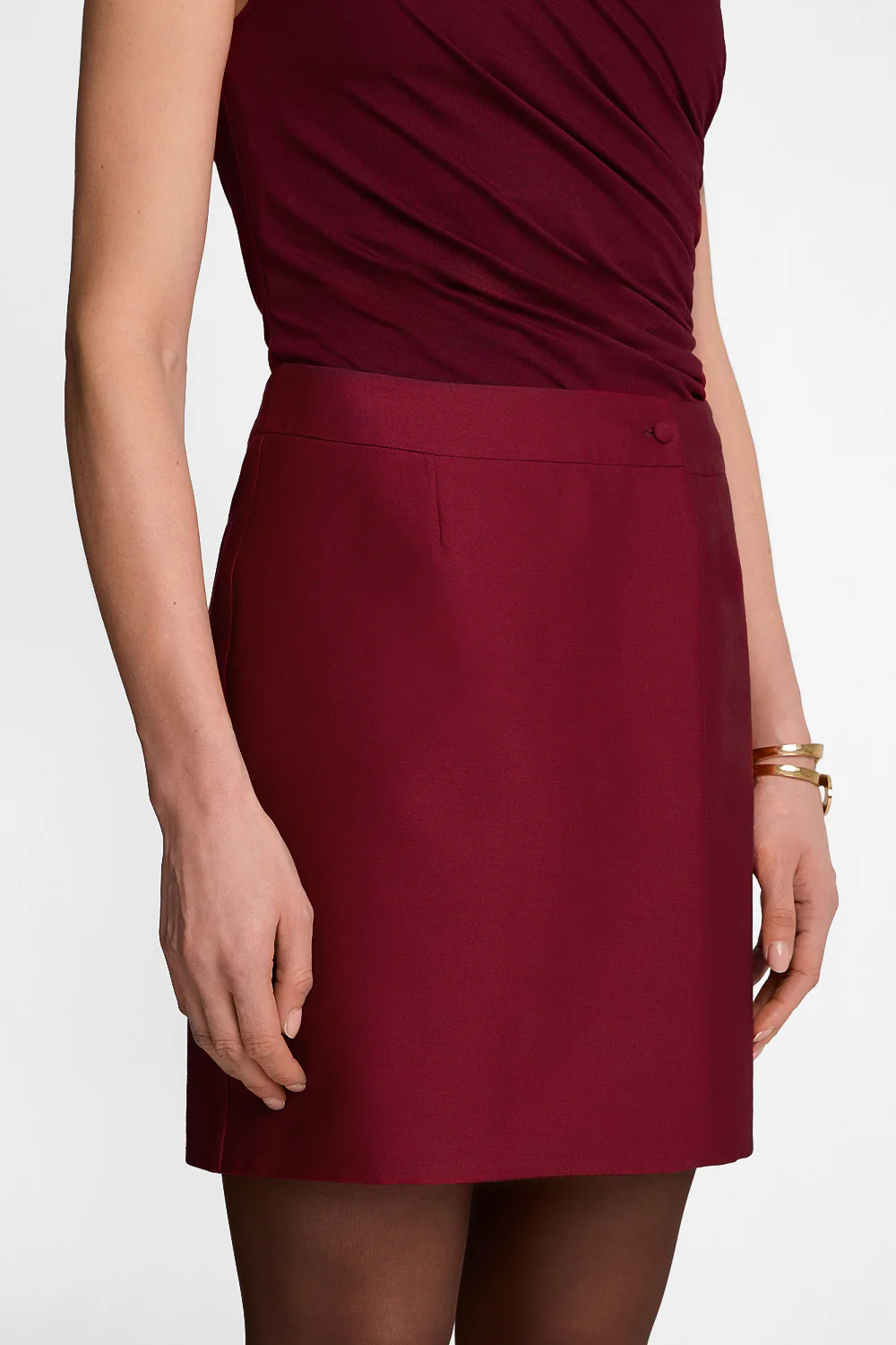 Spódnica Miss Carmen Burgundy - Image 3