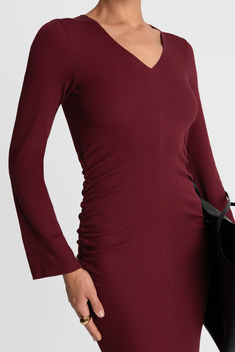 Sukienka Miss Sleek Burgundy - Image 4