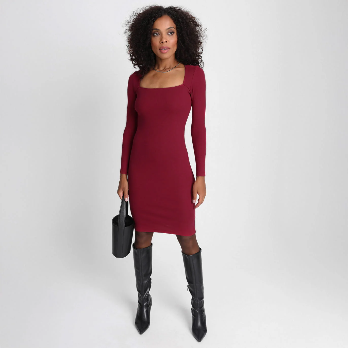 Sukienka Miss Caro Wine Red - Image 7