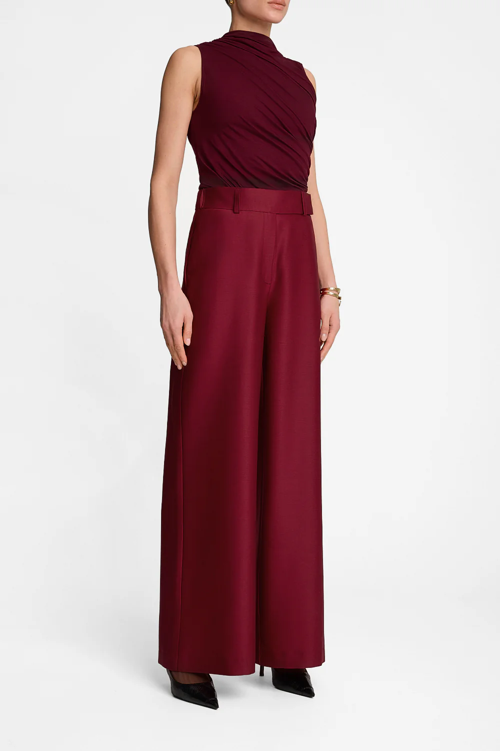 Spodnie Miss Milano Burgundy - Image 3