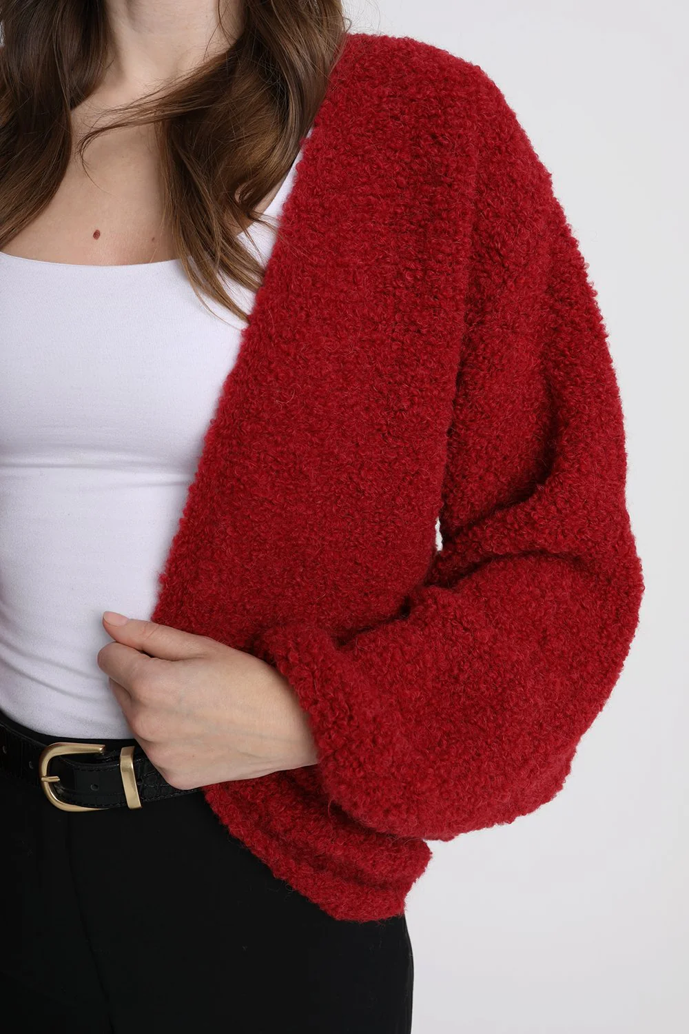 Sweter Miss Stylish Wine Red - Image 4