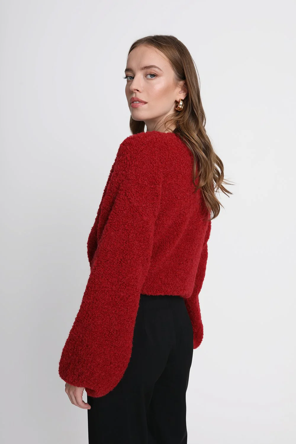 Sweter Miss Stylish Wine Red - Image 6