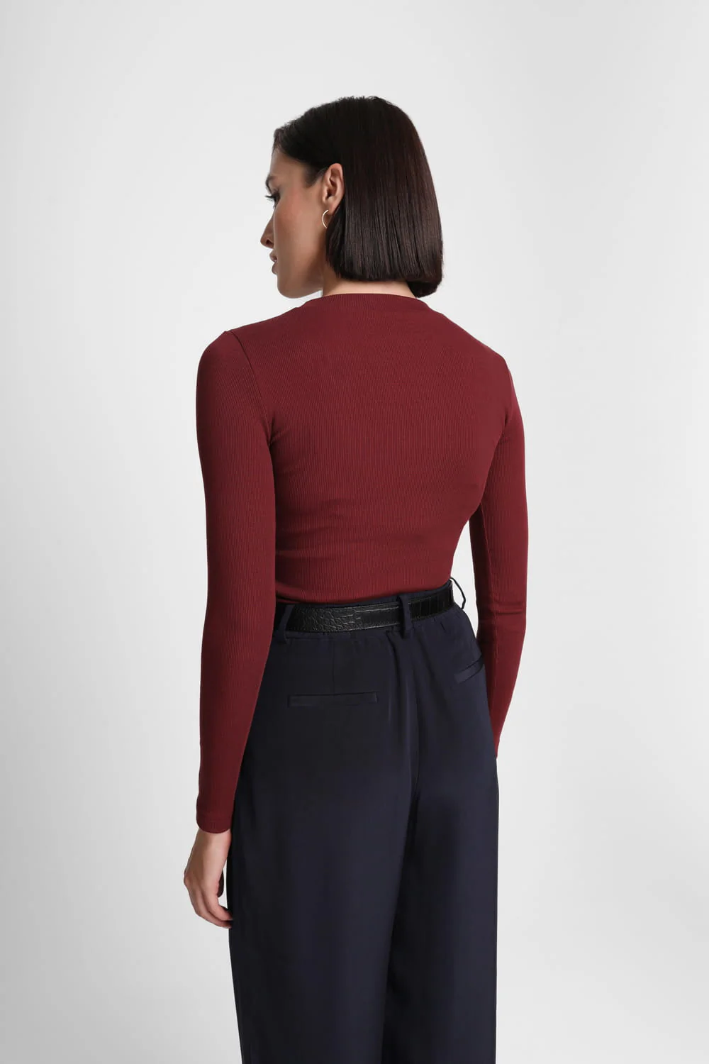 Longsleeve Miss Daily Burgundy - Image 5