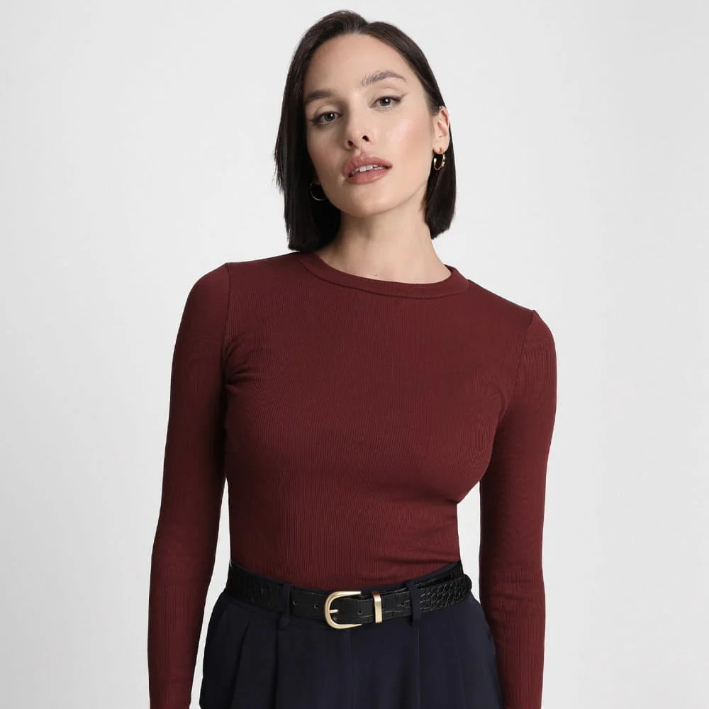 Longsleeve Miss Daily Burgundy - Image 7