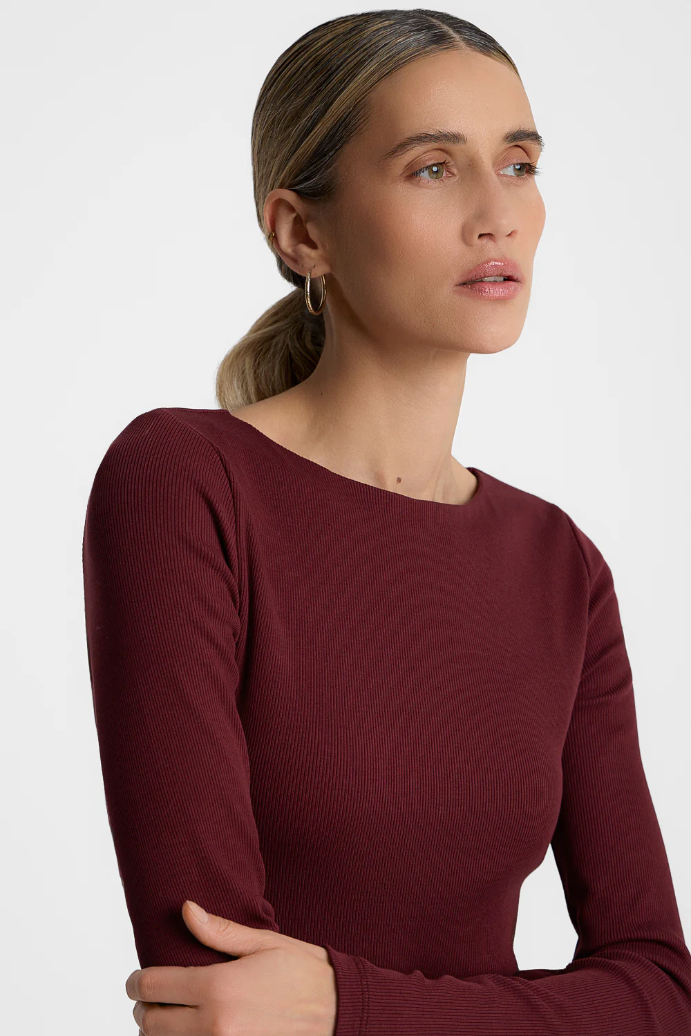 Longsleeve Miss Lea Burgundy - Image 4