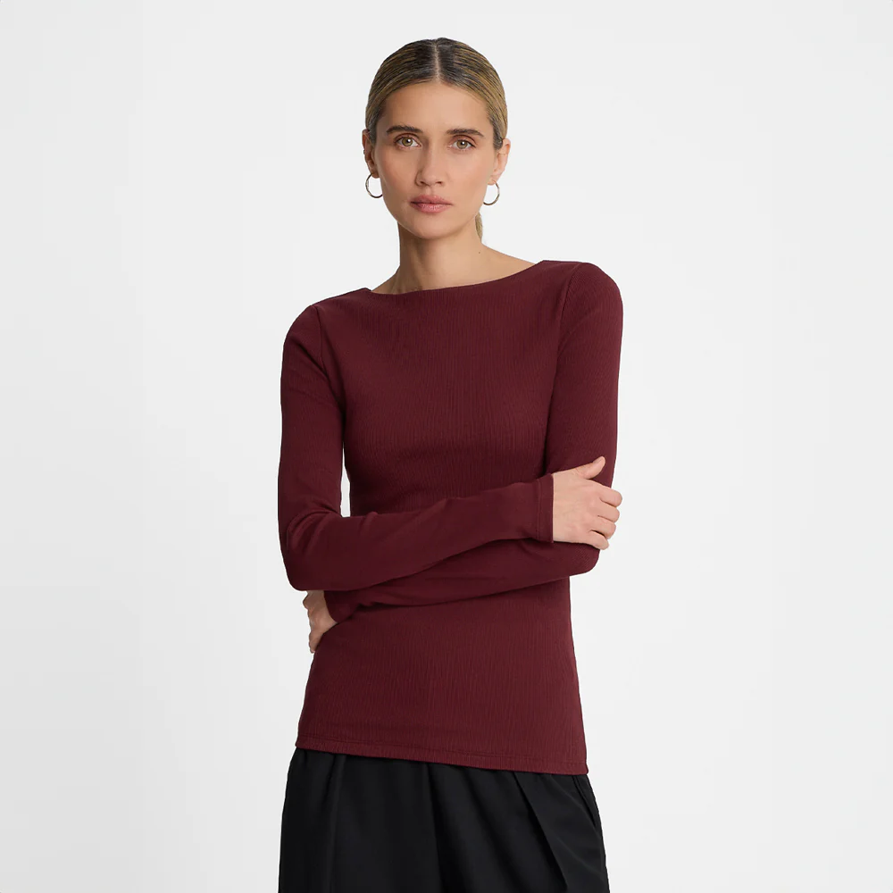 Longsleeve Miss Lea Burgundy - Image 8