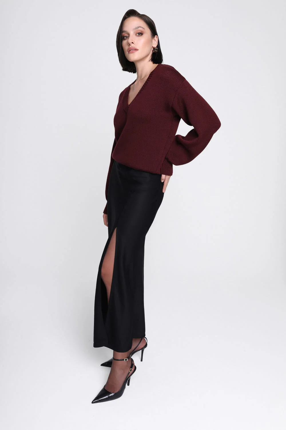 Sweter Miss Timeless Burgundy - Image 4