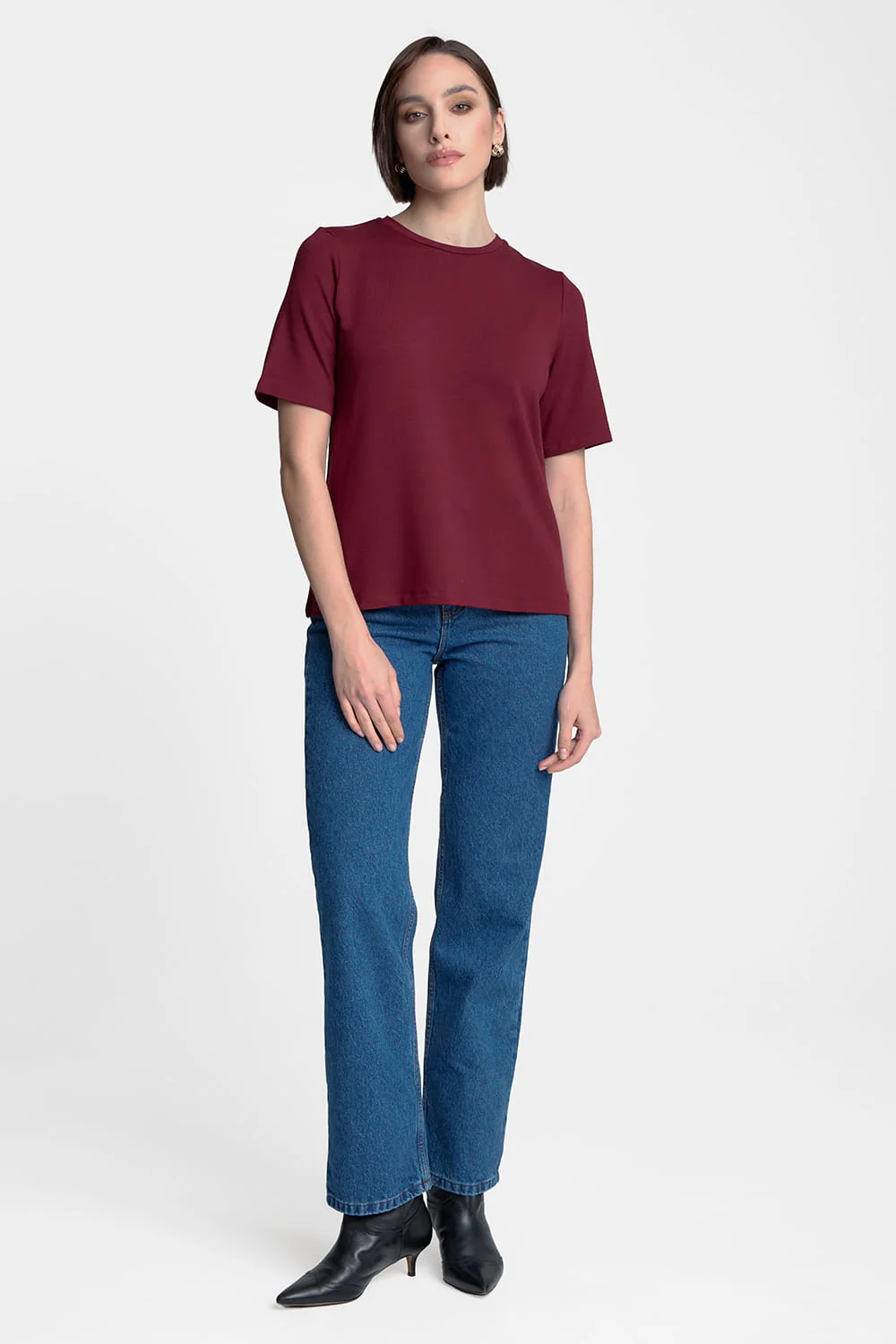 T-shirt Miss Everyday Burgundy - Image 2