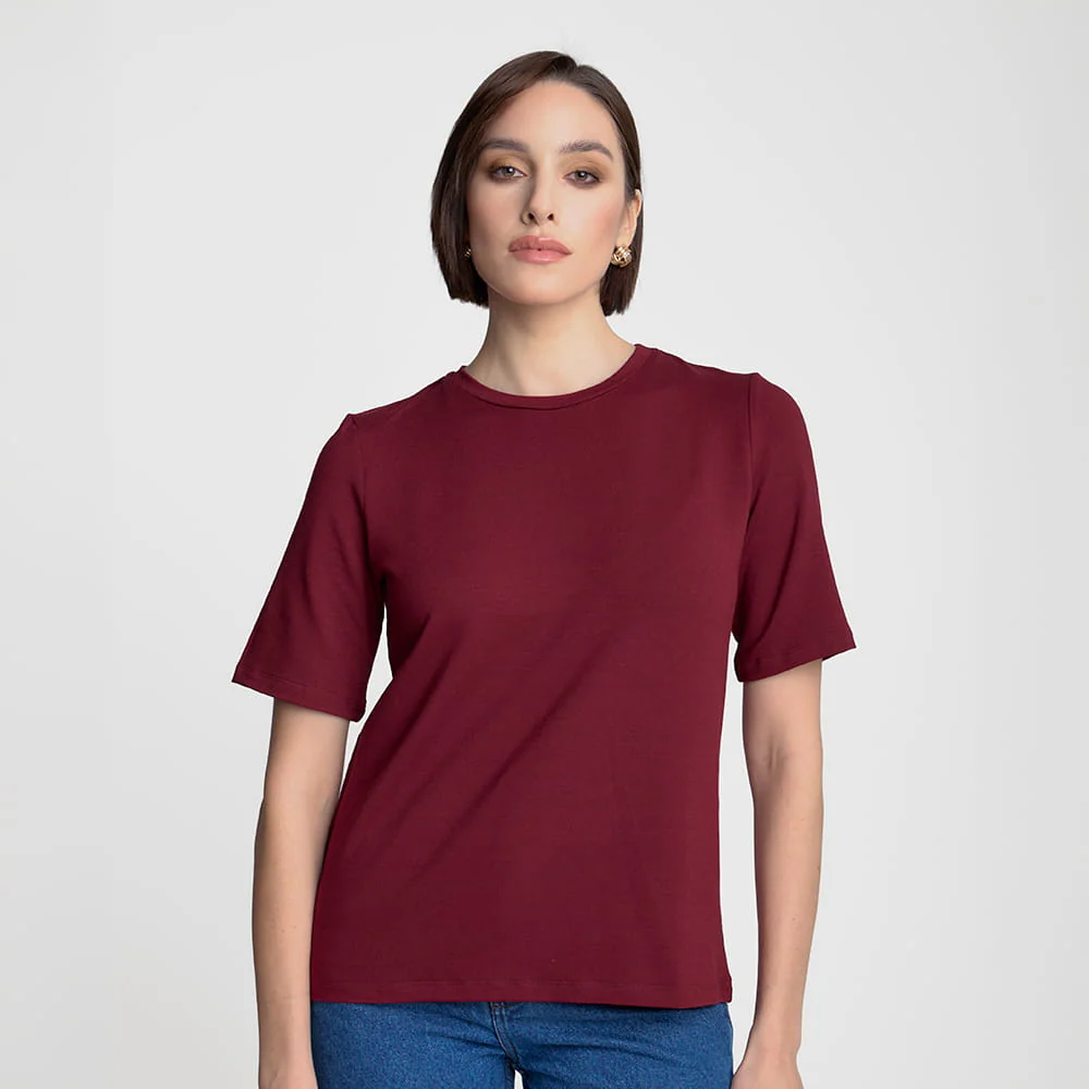 T-shirt Miss Everyday Burgundy - Image 8