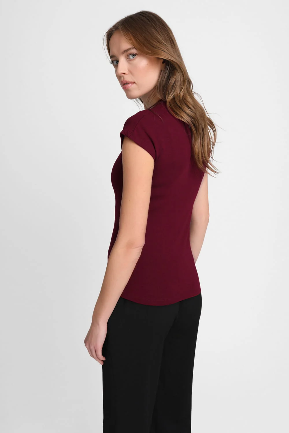 T-shirt Miss Sleek Burgundy - Image 3