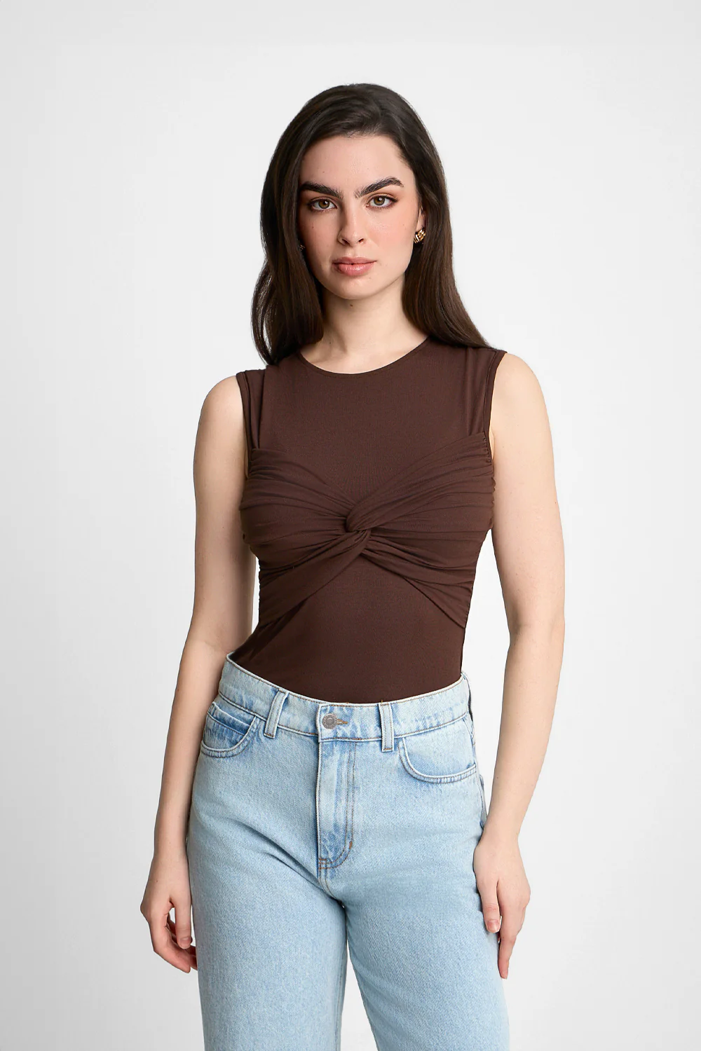 Top Miss Draped Chocolate - Image 3