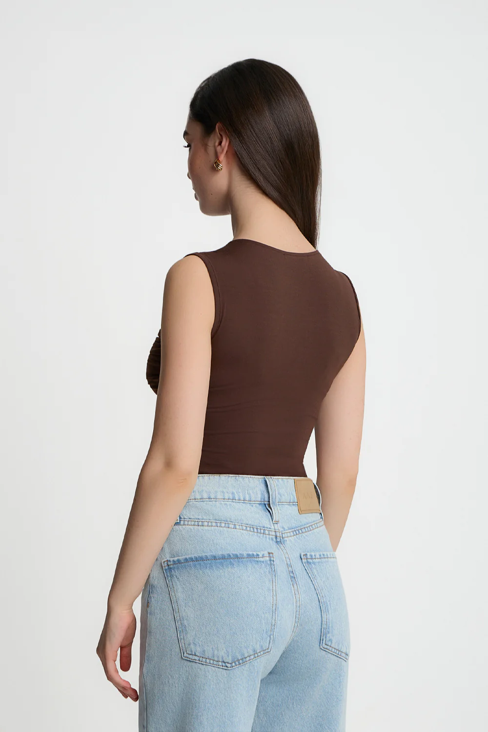 Top Miss Draped Chocolate - Image 5