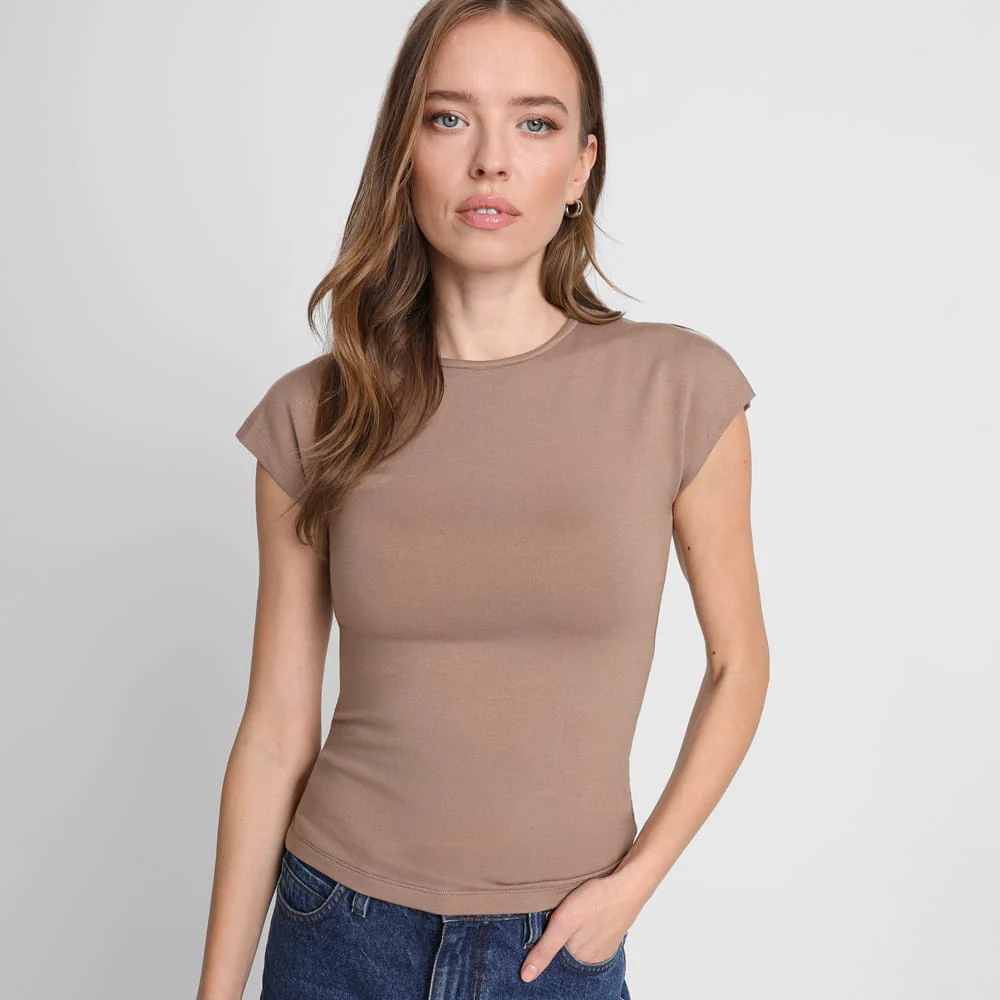 T-shirt Miss Sleek Cappuccino - Image 7