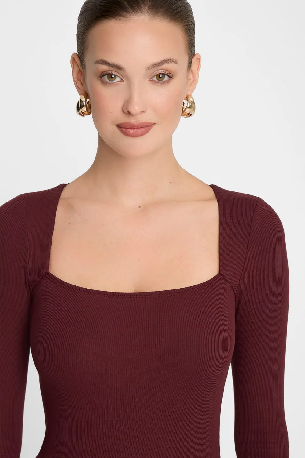 Sukienka Miss Caro Burgundy - Image 3