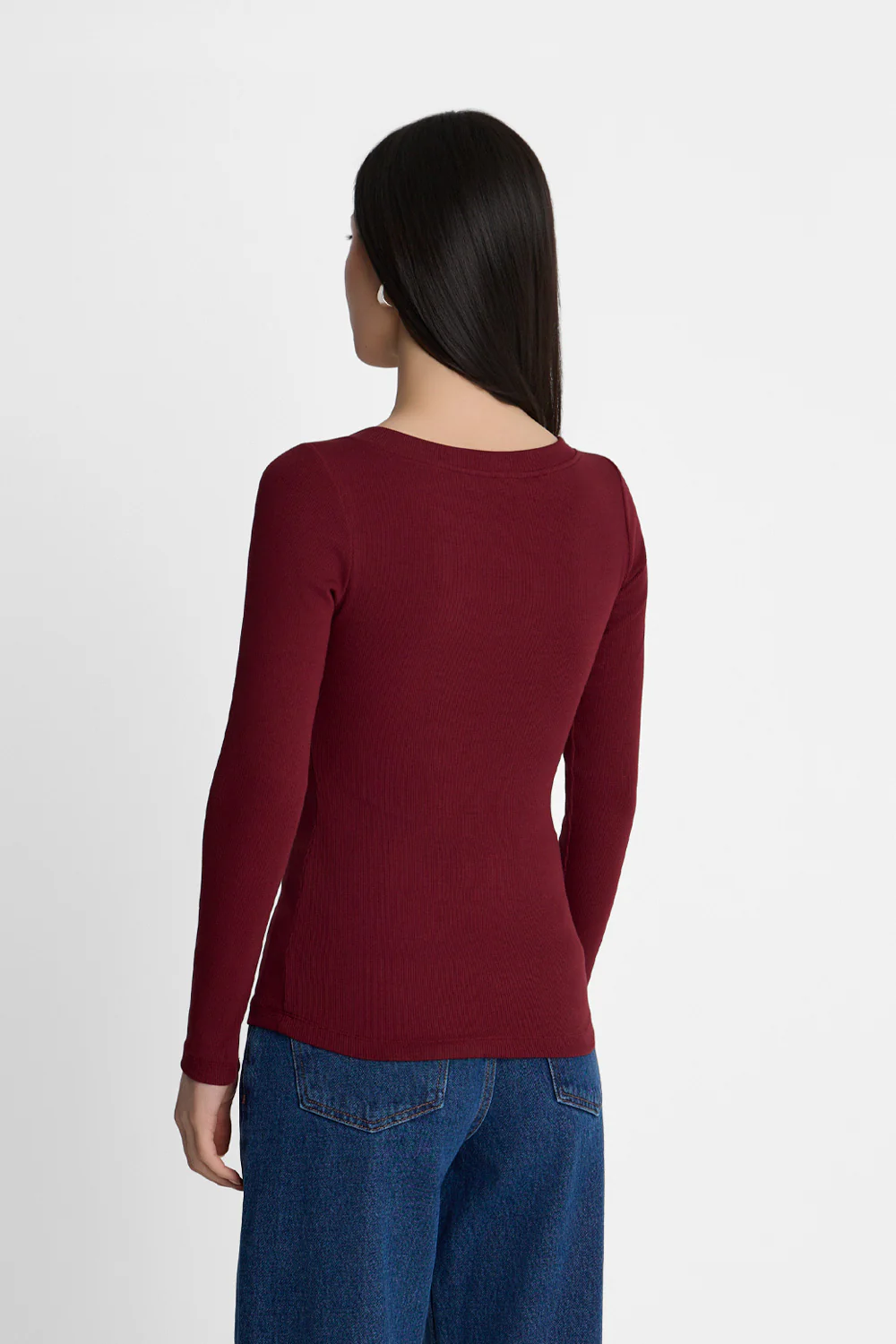 Longsleeve Miss Womanly Burgundy - Image 6