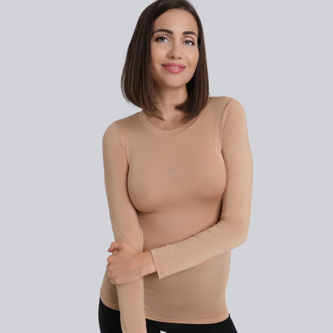 Longsleeve Miss Invisible C-neck Nude - Image 8