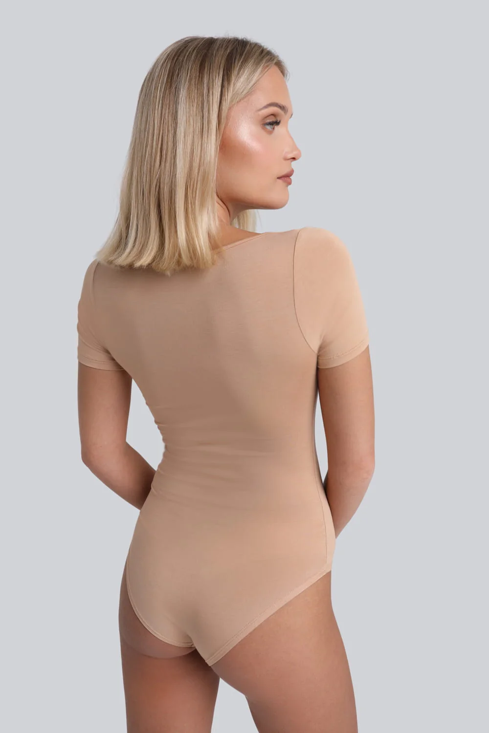 Body Miss Invisible Shortsleeve U-neck Nude - Image 5