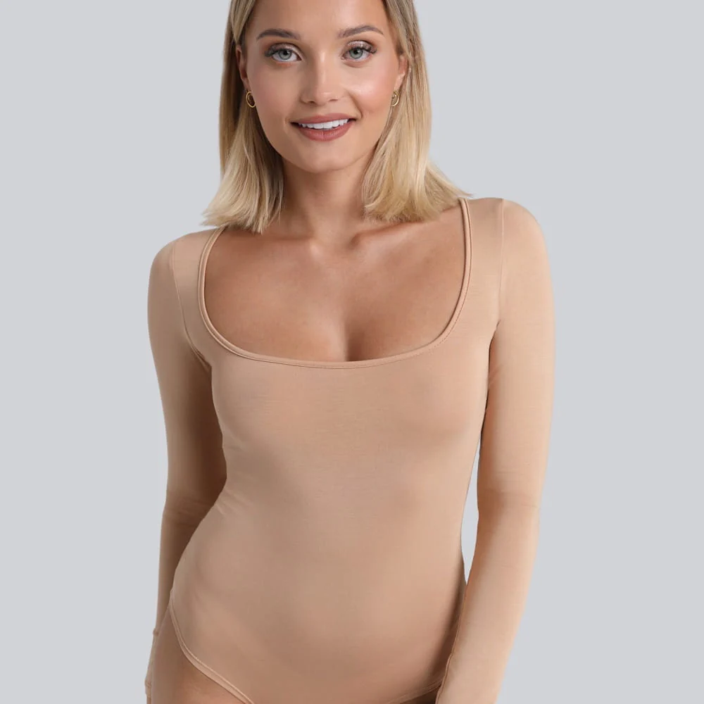 Body Miss Invisible Longsleeve U-neck Nude - Image 6