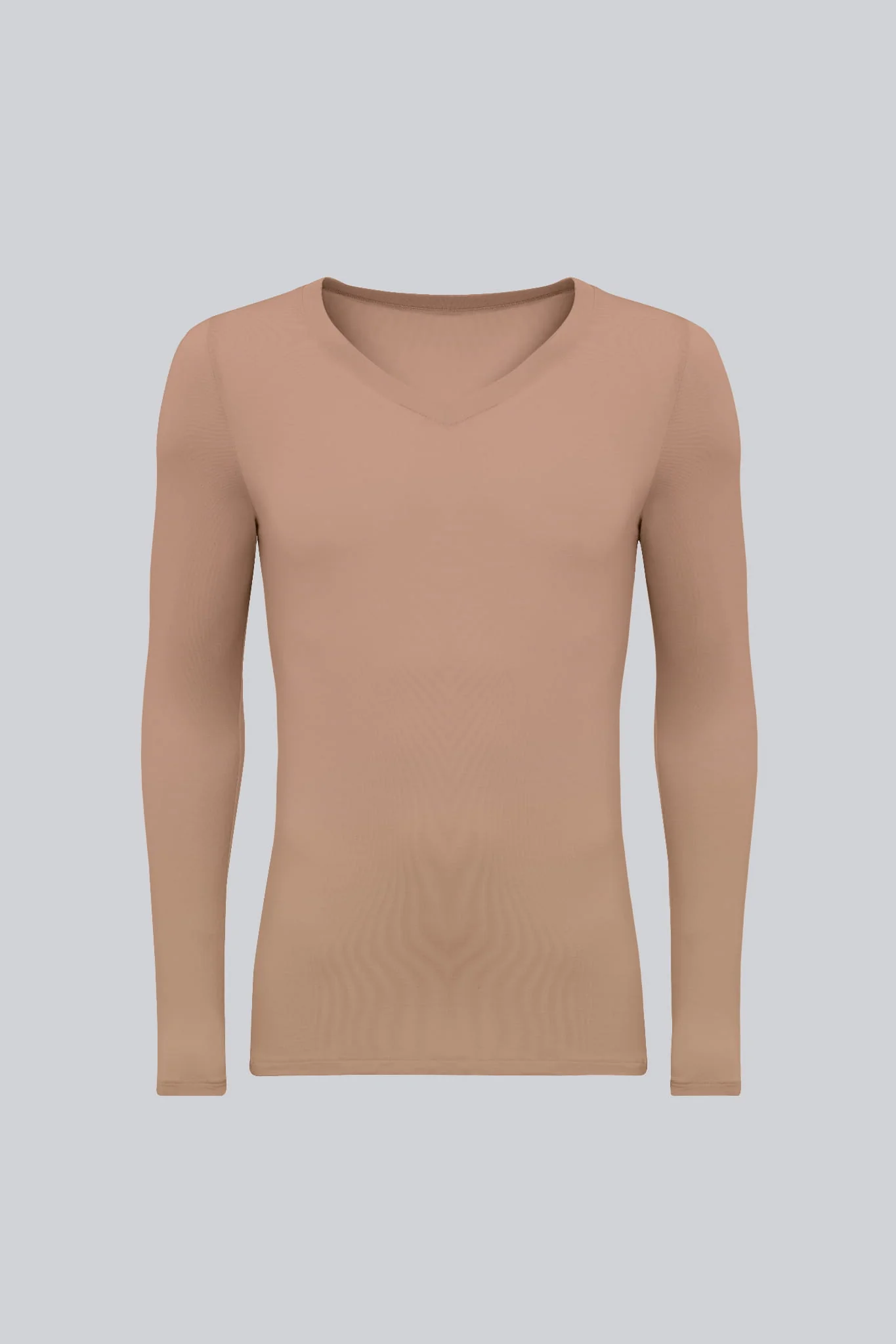 Longsleeve Mr Invisible V-neck Nude - Image 2