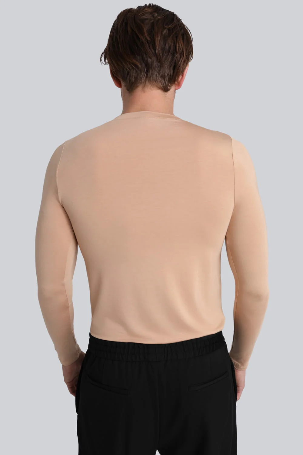 Longsleeve Mr Invisible V-neck Nude - Image 7