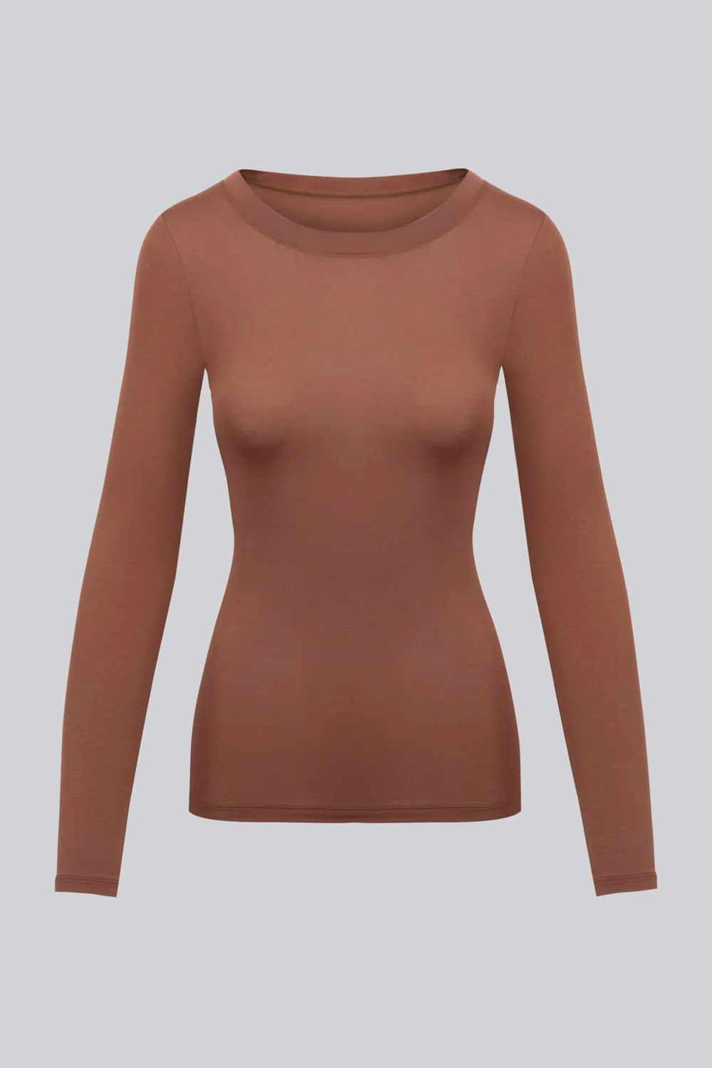 Longsleeve Miss Invisible C-neck Chocolate - Image 2