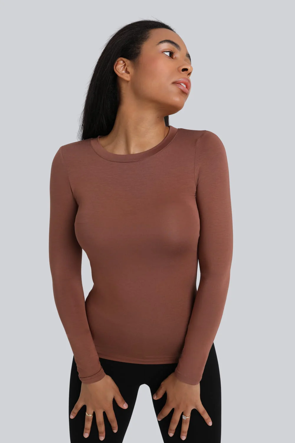 Longsleeve Miss Invisible C-neck Chocolate - Image 6