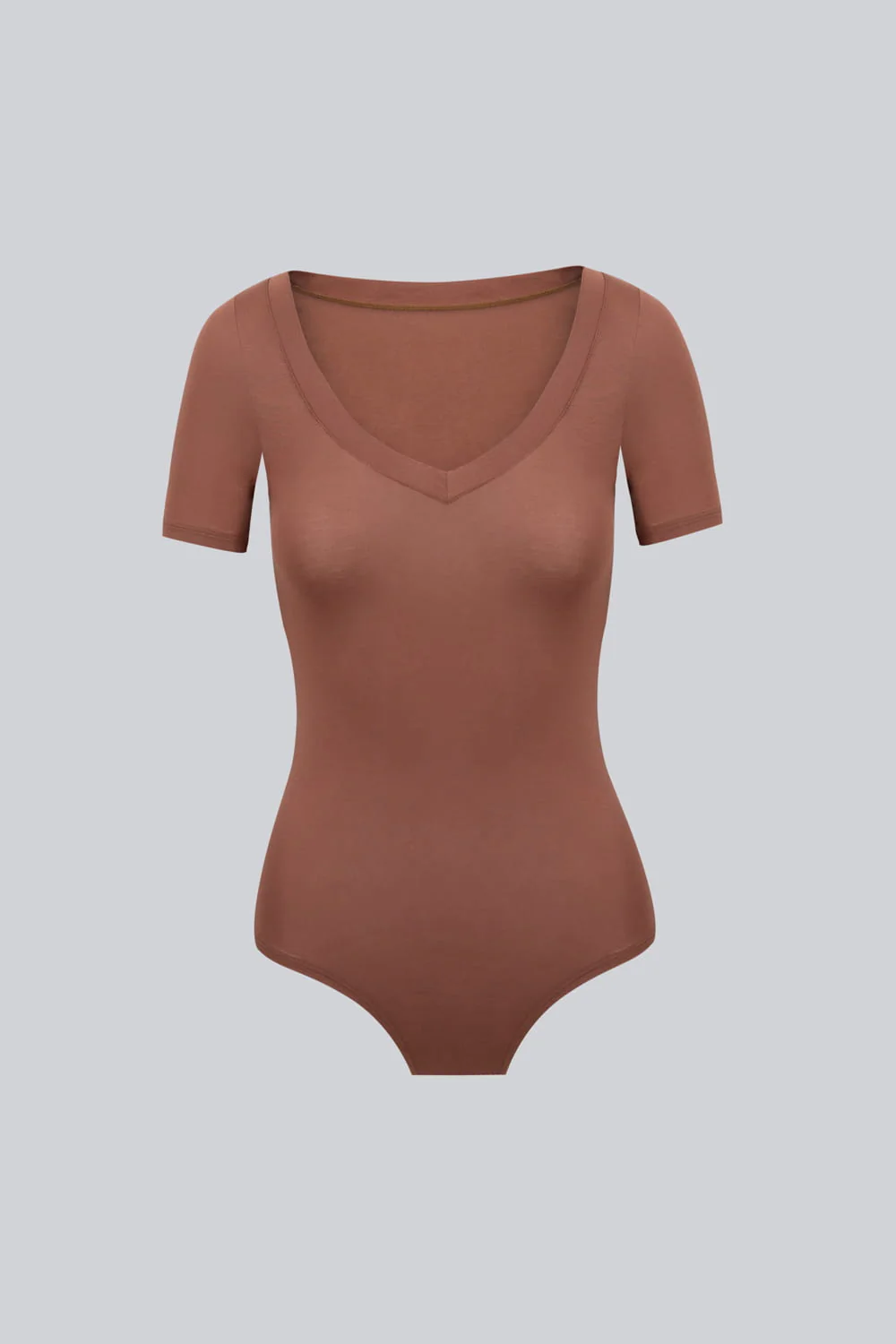 Body Miss Invisible Shortsleeve V-neck Chocolate - Image 2