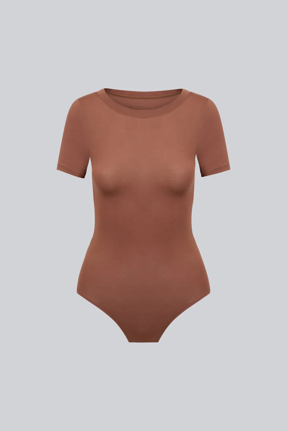 Body Miss Invisible Shortsleeve C-neck Chocolate - Image 2
