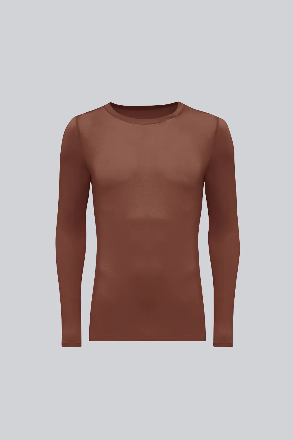 Longsleeve Mr Invisible C-neck Chocolate - Image 2