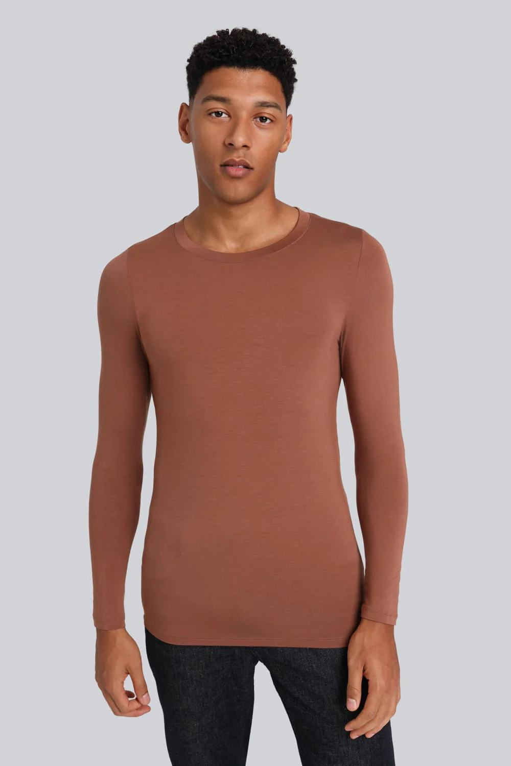 Longsleeve Mr Invisible C-neck Chocolate - Image 7
