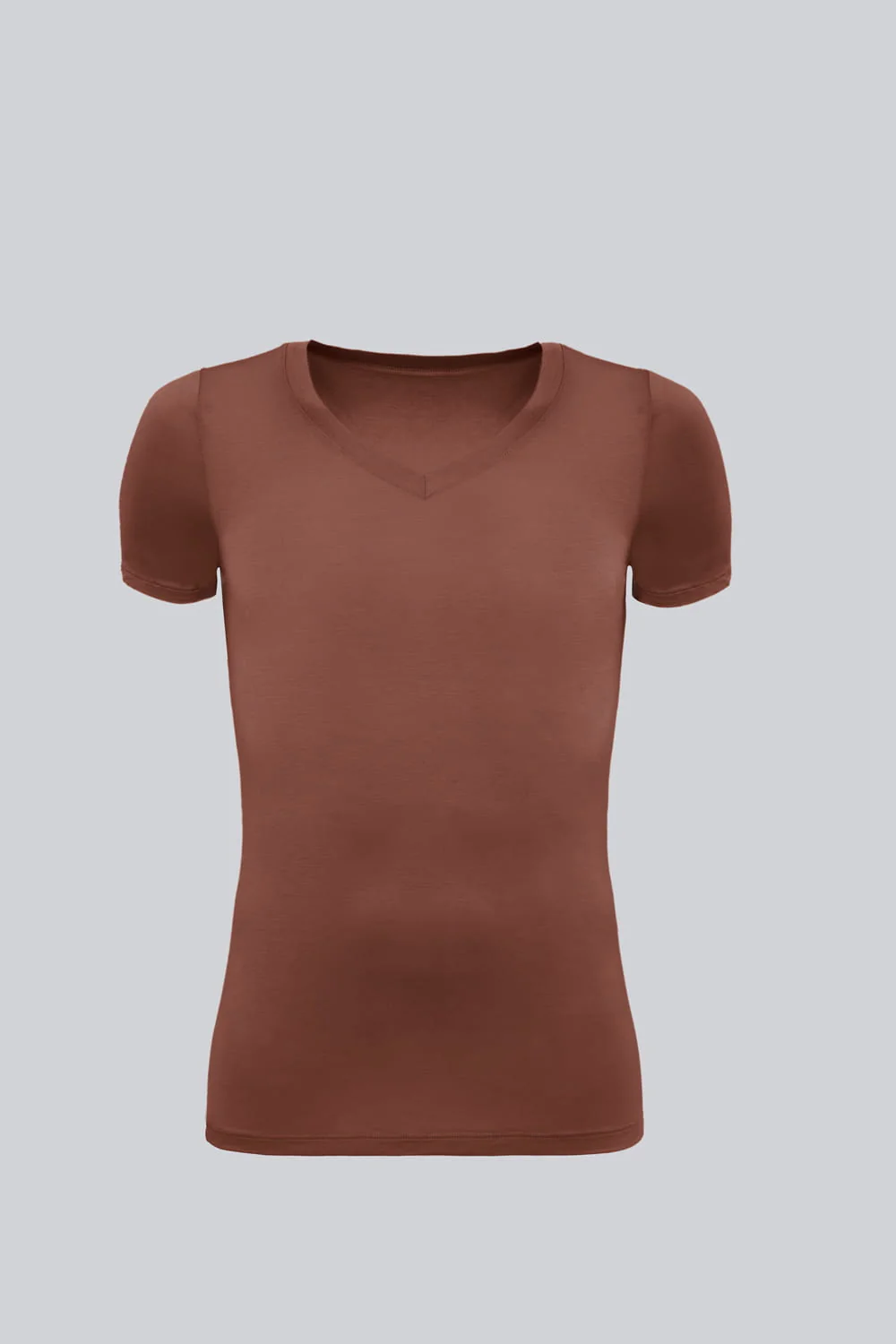 T-shirt Mr Invisible V-neck Chocolate - Image 2