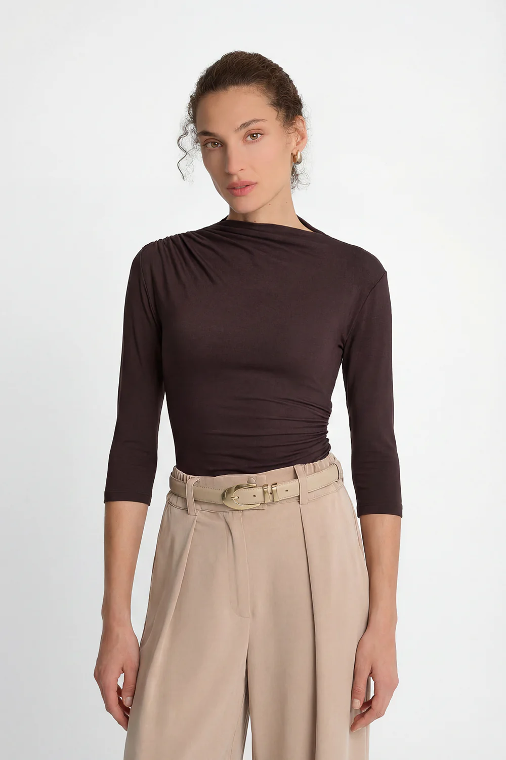 Longsleeve 3/4 Miss Sculptural Dark Chocolate - Image 4