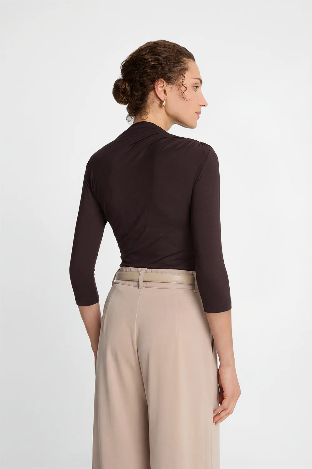 Longsleeve 3/4 Miss Sculptural Dark Chocolate - Image 6
