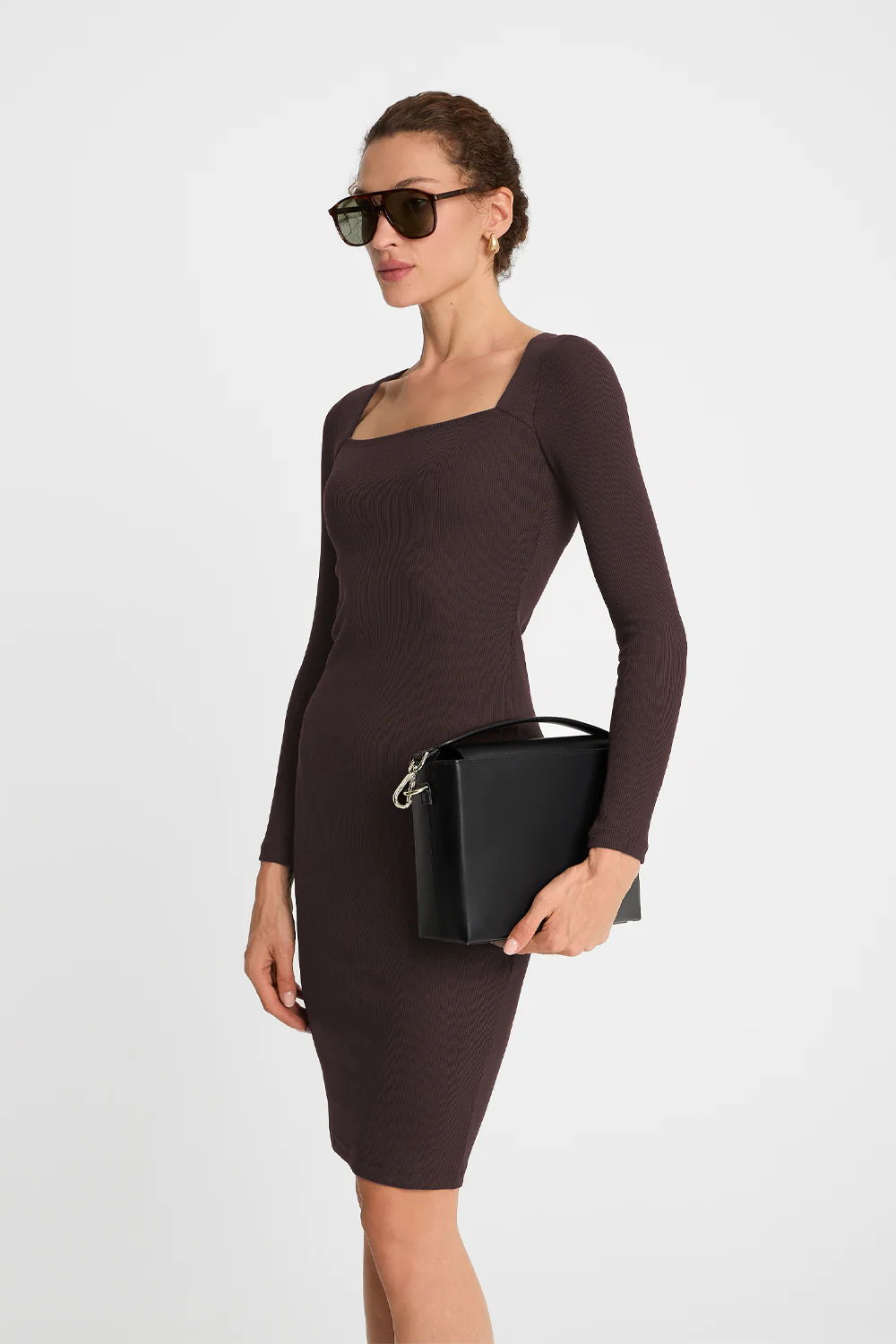 Sukienka Miss Caro Dark Chocolate - Image 3