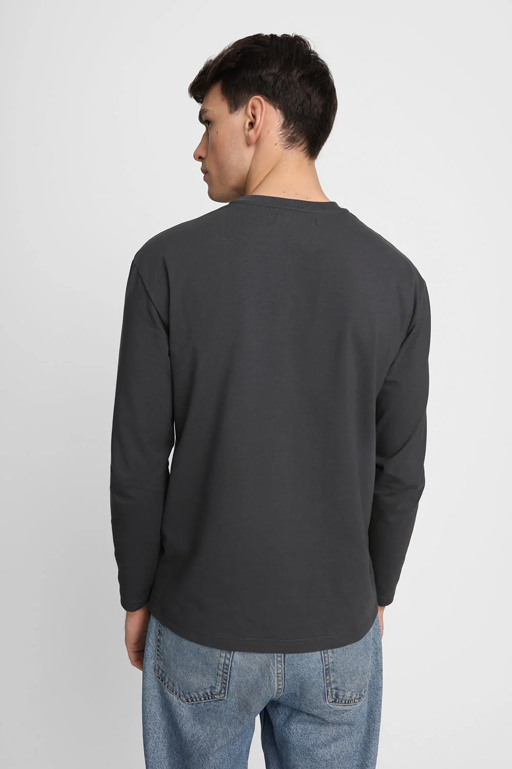 Longsleeve Mr Mighty Charcoal Grey - Image 3